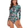 Green&Pink Floral Leaves